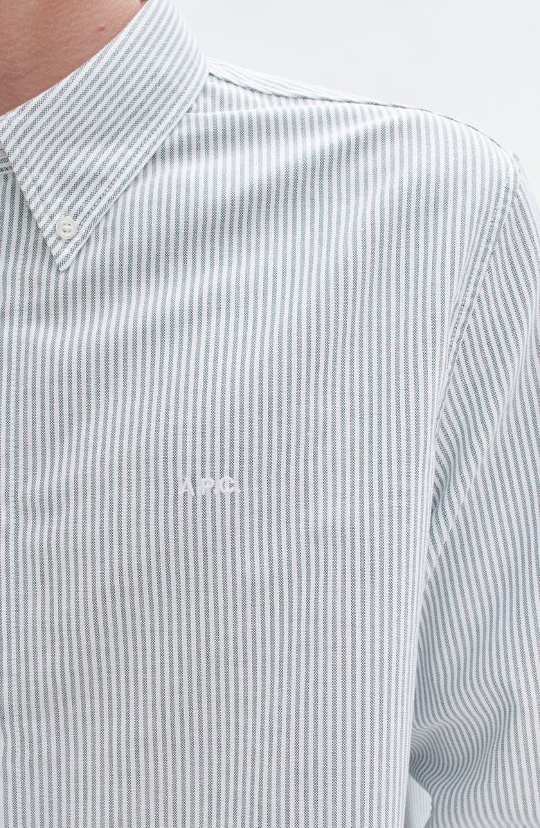 A.P.C. Chemise Greg Stripe Organic Cotton Button-Down Shirt, Alternate, color, 