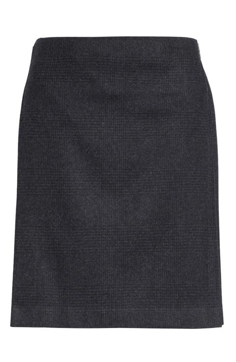 x Le Kilt Glen Plaid Wool & Cashmere Kilt