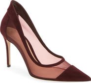 Gianvito Rossi Mesh Pointed Toe Pump