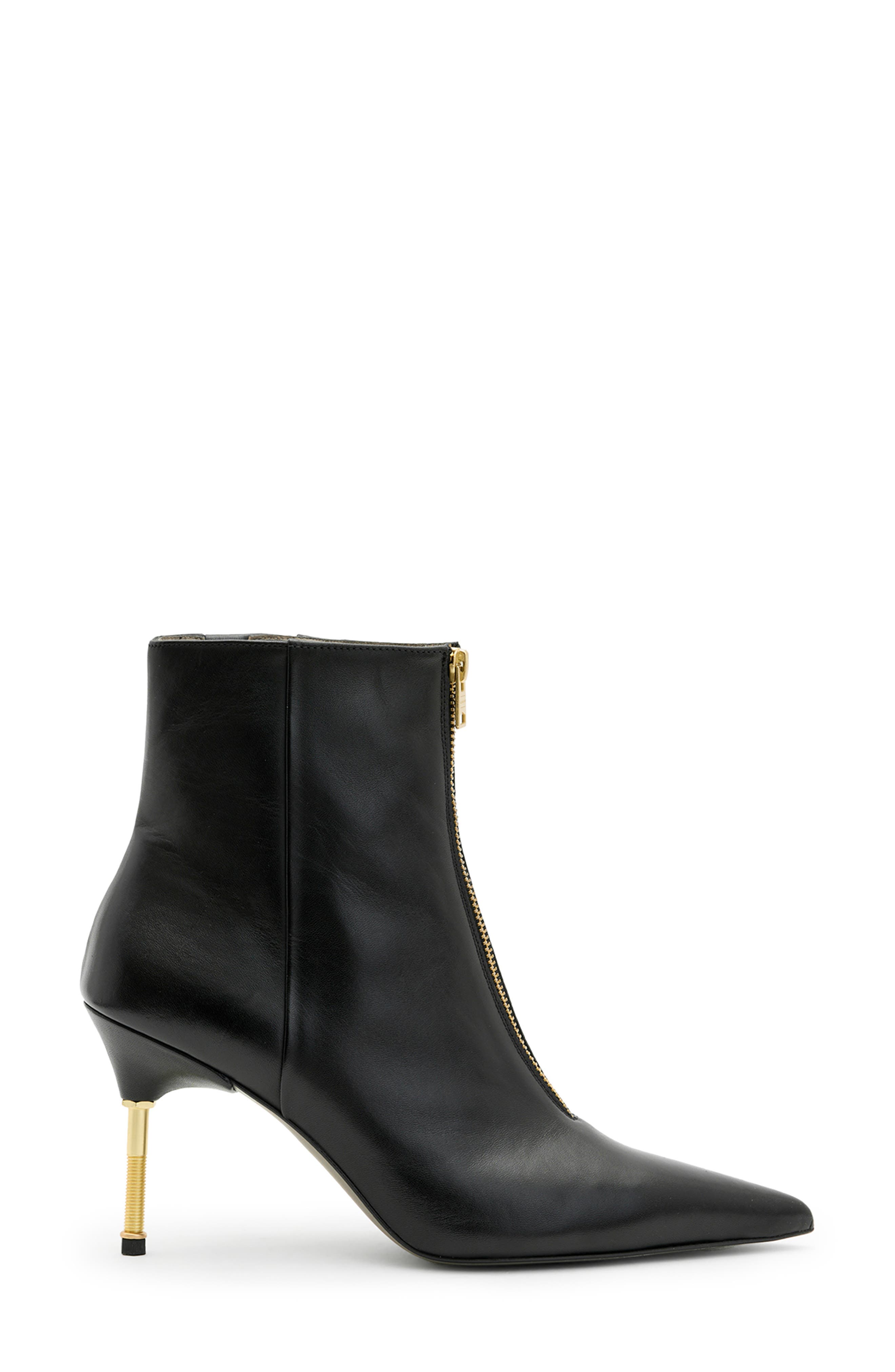 AllSaints Natasha Bootie, Alternate, color, Black/Warm Brass