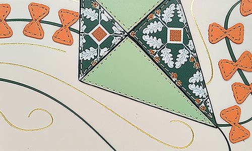 Radley Kite Large Leather Flapover Wallet In Gray