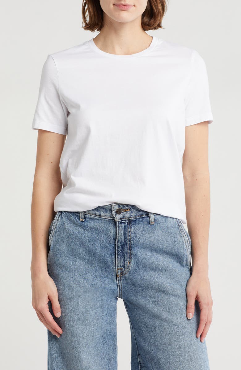 AG Gray Boy Stretch Cotton T-Shirt, Main, color, True White