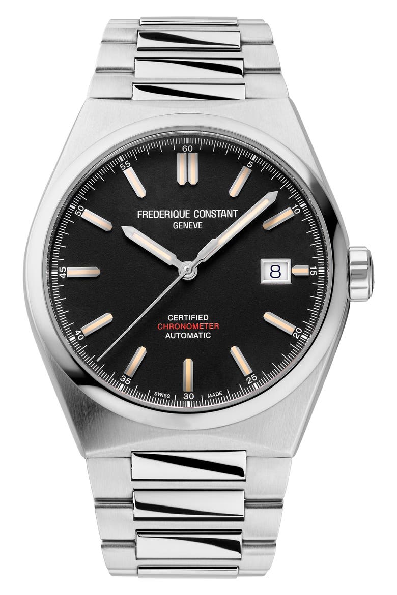 Highlife Automatic COSC Bracelet Watch, 39mm, Main, color, SILVER-TONE