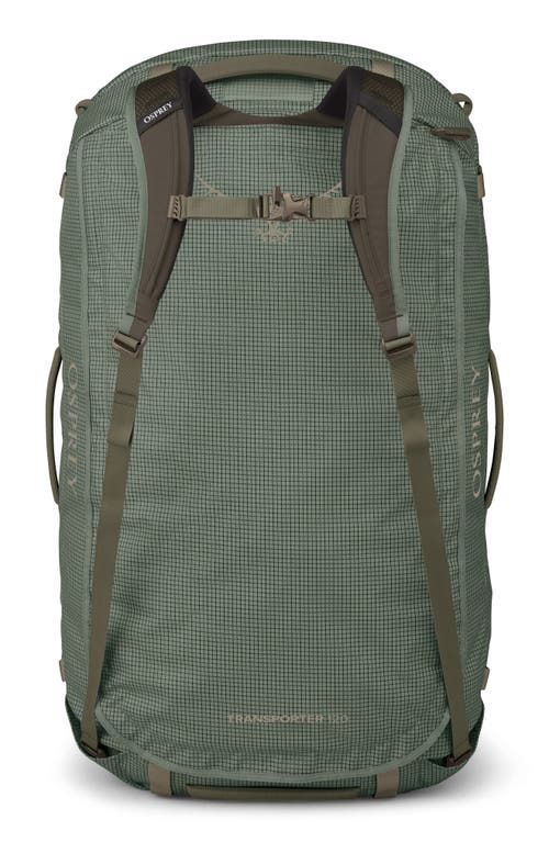 Osprey Transporter 120-liter Duffle Luggage In Pine Leaf/earl Grey