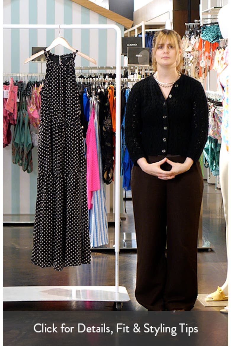 Khloe Polka Dot Ruffle Chiffon Dress video
