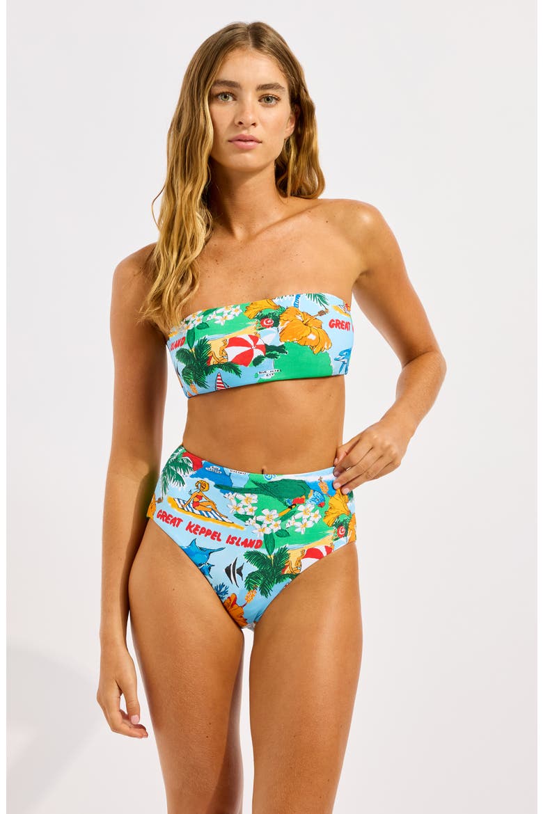 Bandeau Bikini Top, Alternate, color, POWDER BLUE