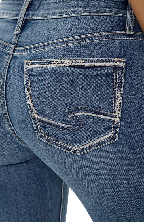 Silver Jeans Co. Suki Curvy Mid Rise Slim Bootcut Jeans In Blue