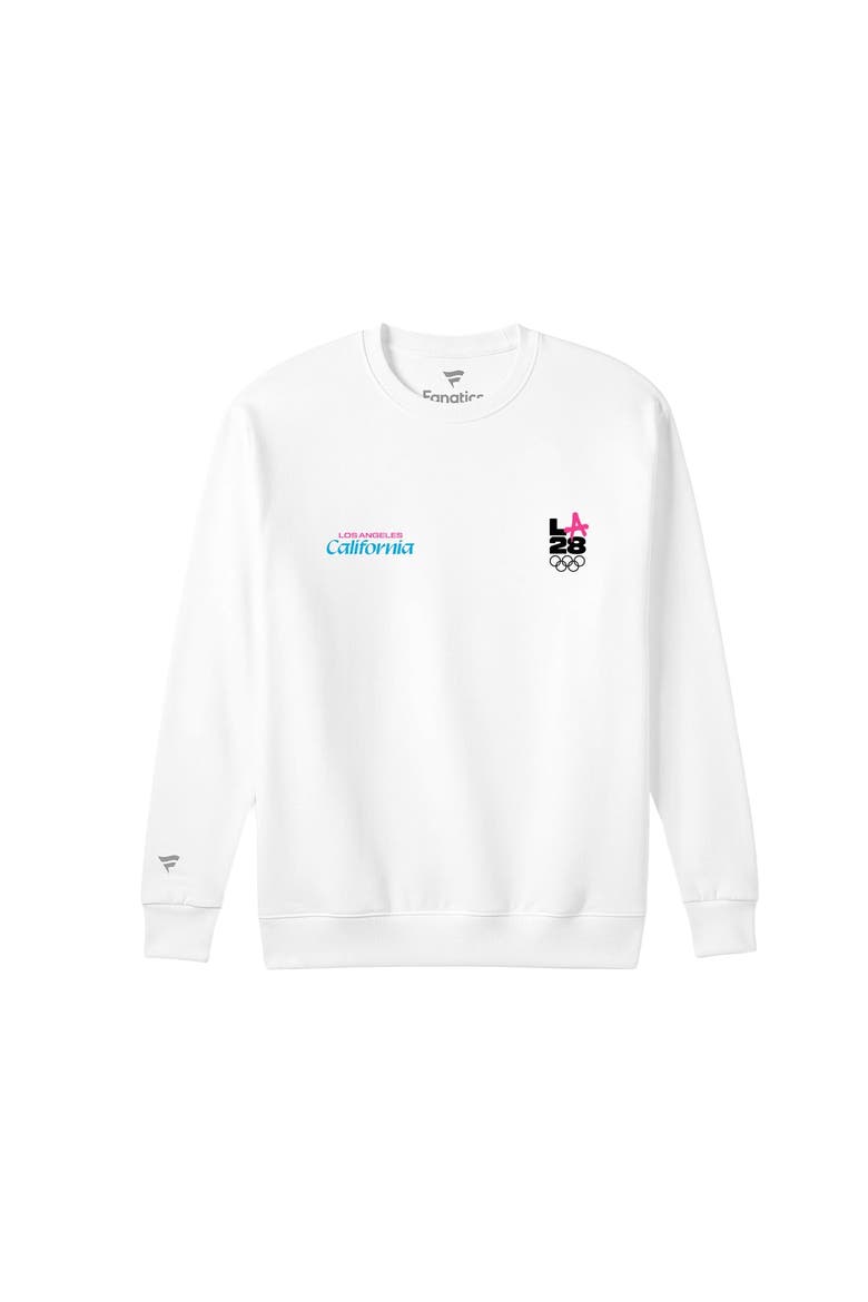 Men's Fanatics White LA28 Superbloom Collection Sweatshirt, Alternate, color, White