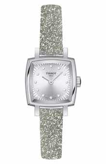 Tissot Loveley Square Diamond Watch with Interchangeable Straps, 20mm