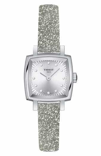 Tissot Loveley Square Diamond Watch with Interchangeable Straps, 20mm