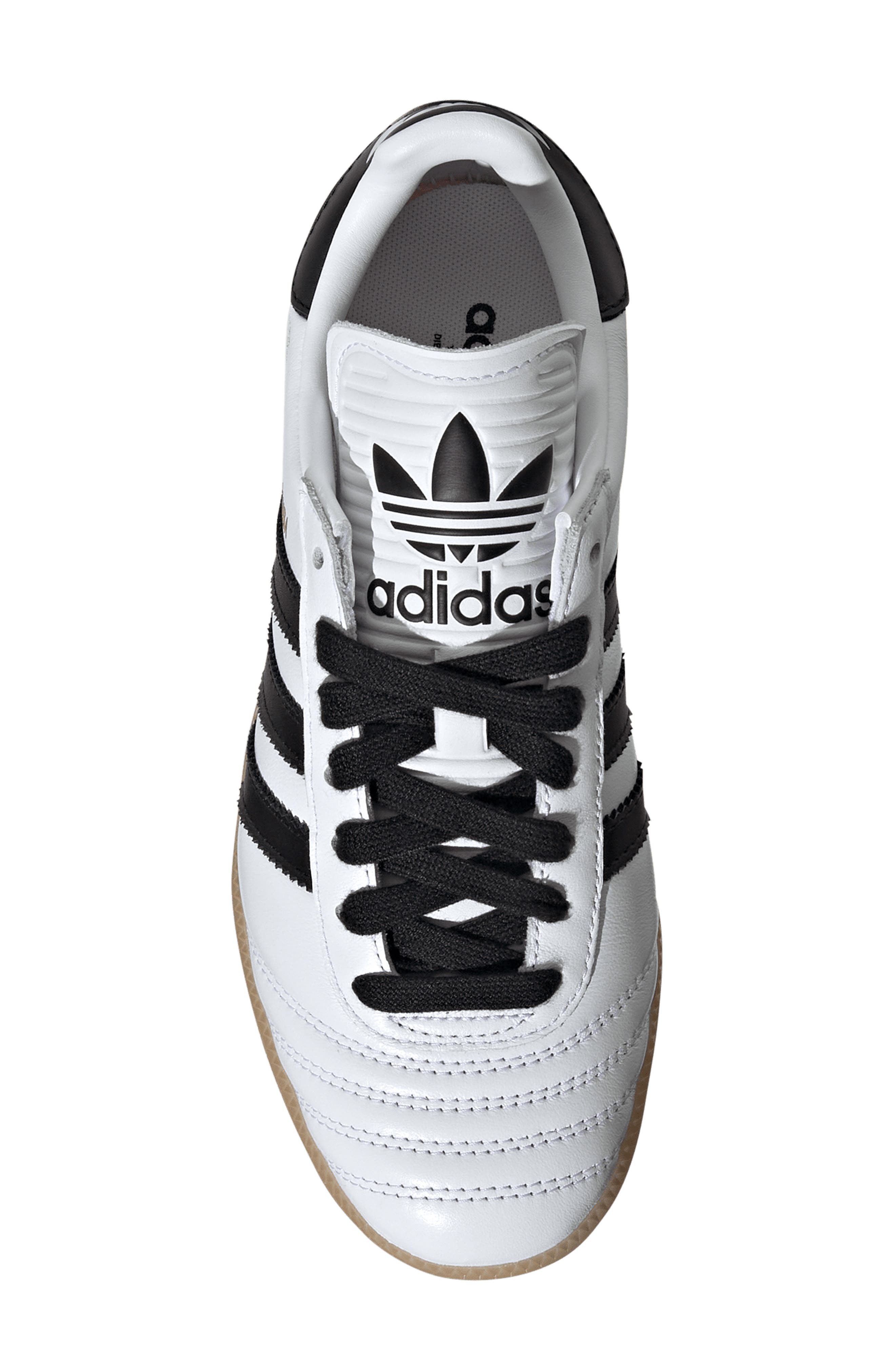 adidas Kids' Samba JP Sneaker, Alternate, color, White/ Black/ Gum