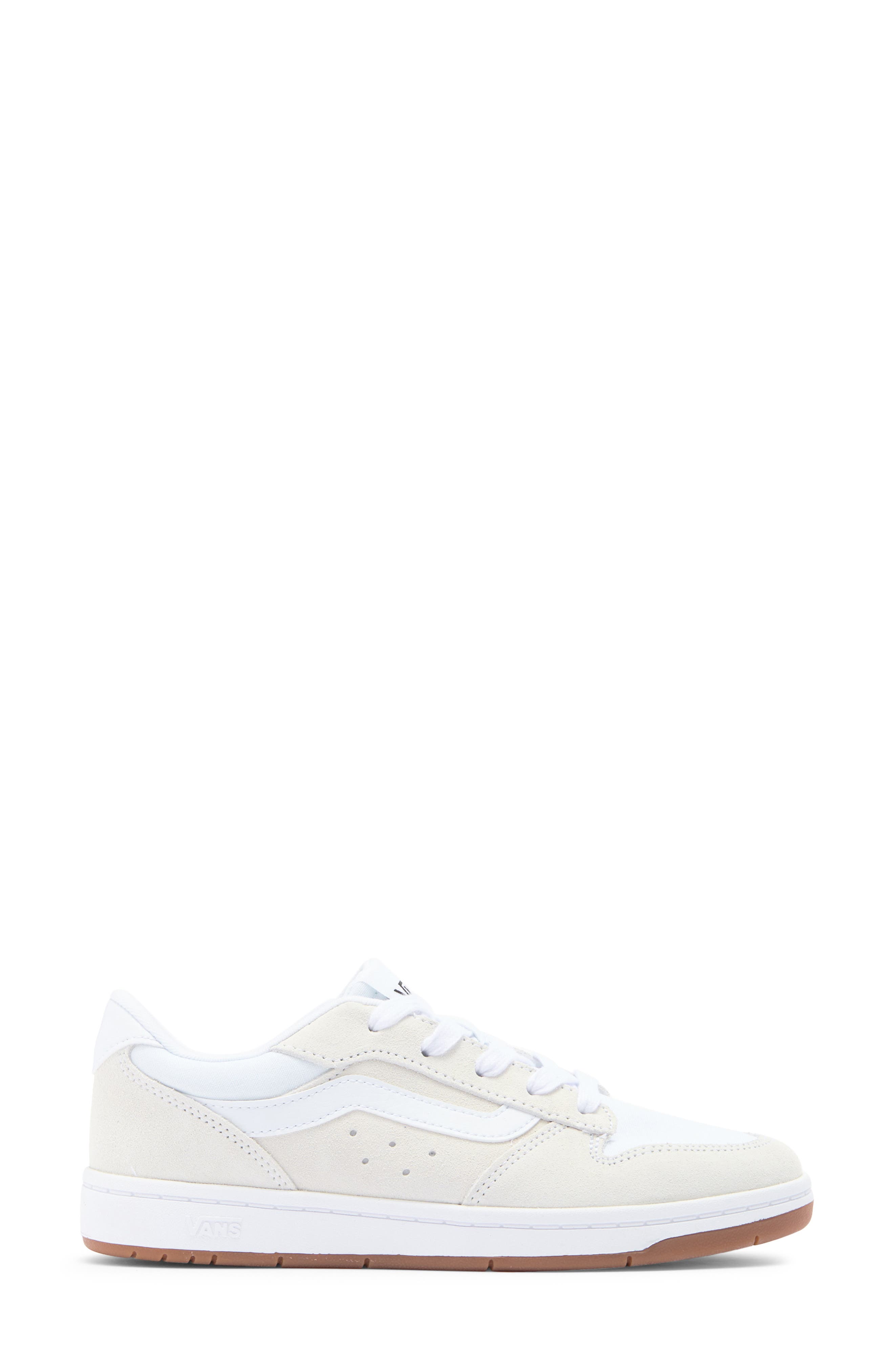 Ryland Sneaker, Alternate, color, SUEDE/ CANVAS WHITE/ WHITE