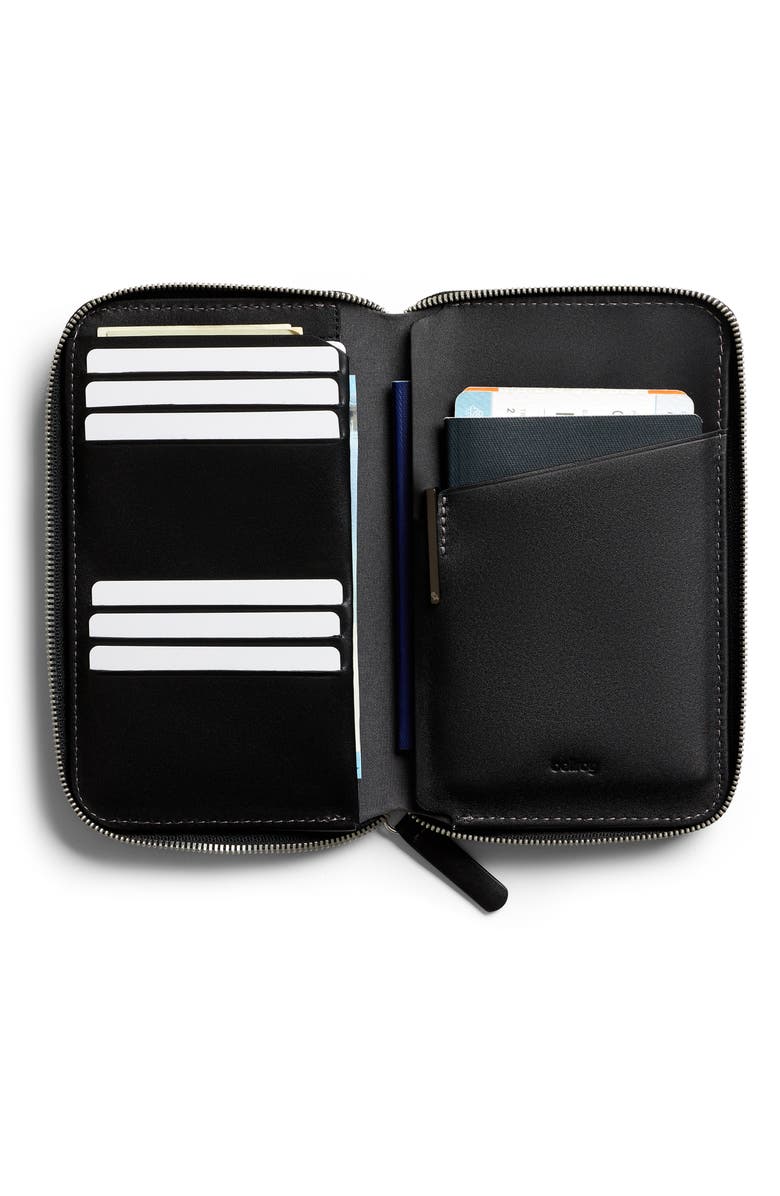 Bellroy Leather RFID Travel Folio, Alternate, color, Black