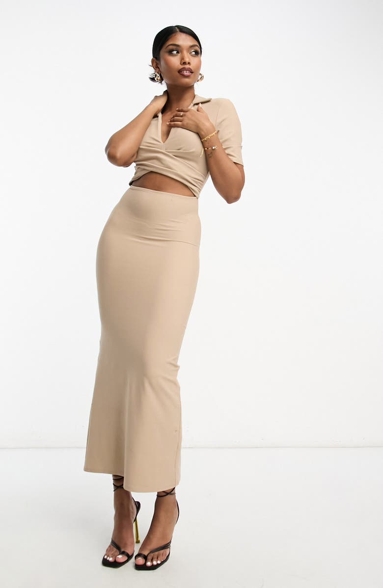 ASOS DESIGN Twist Front Dress, Main, color, 