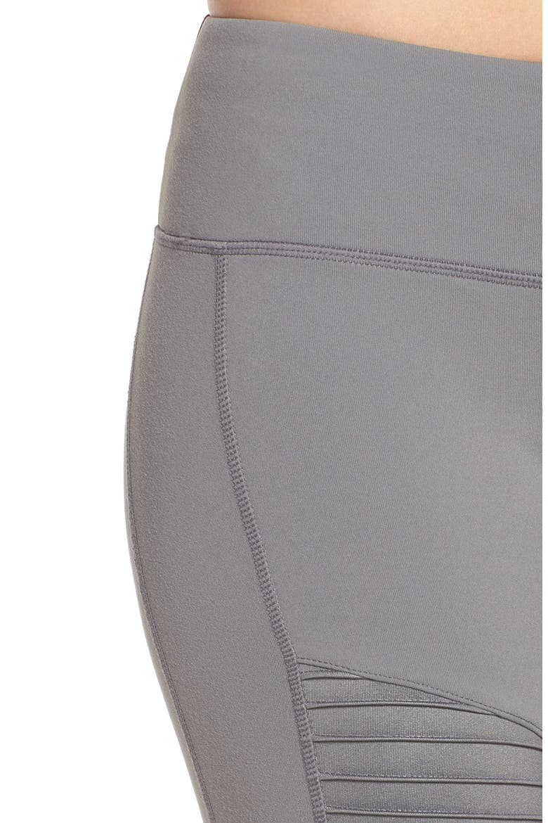 Moto Leggings, Alternate, color, CADET GREY/ CADET GREY GLOSSY
