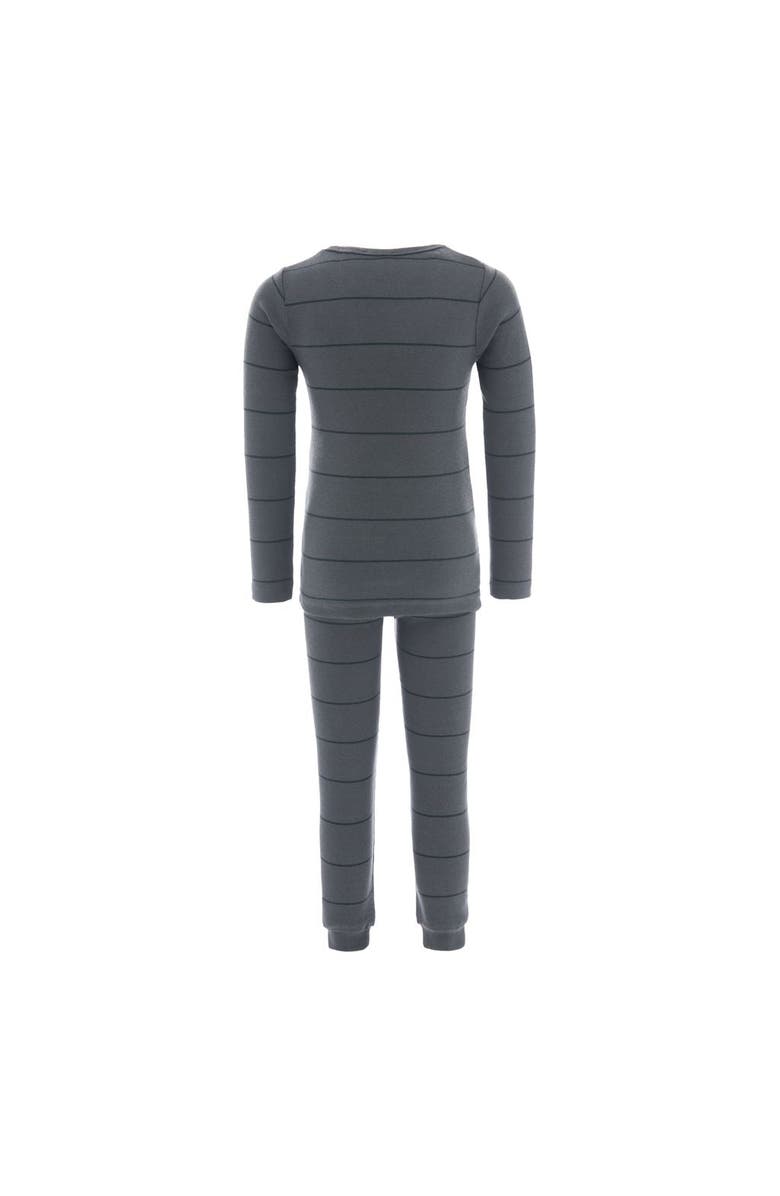 Banblu Striped Modal Outfit, Alternate, color, Dark Grey & Green