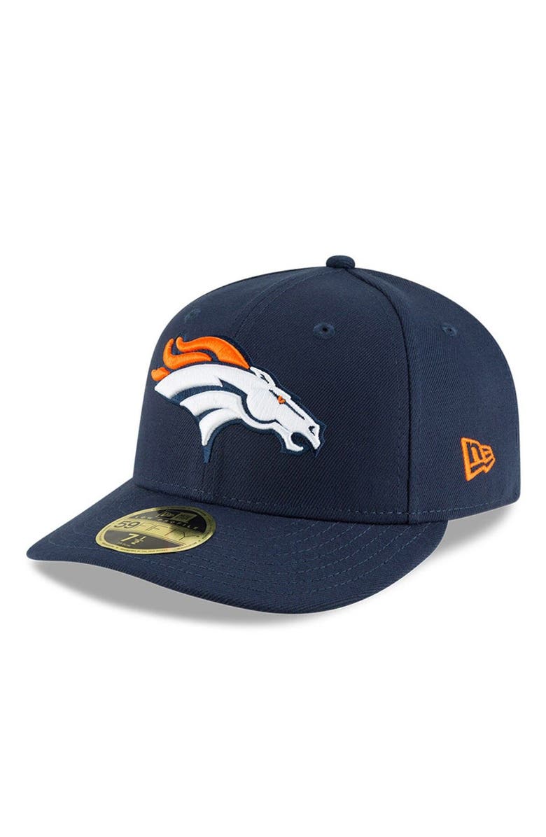 New Era Men's New Era Navy Denver Broncos Omaha Low Profile 59FIFTY Structured Hat, Main, color, 