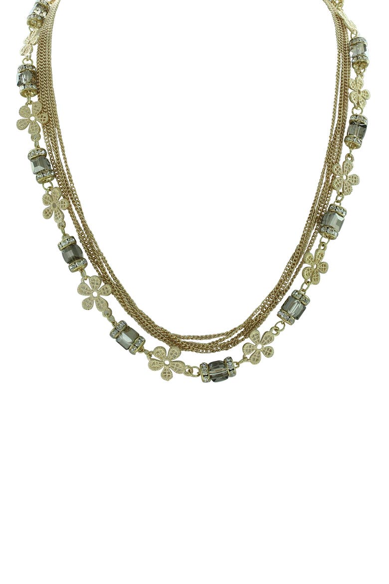 Marina Layered Necklace, Alternate, color, GOLD / BLACK