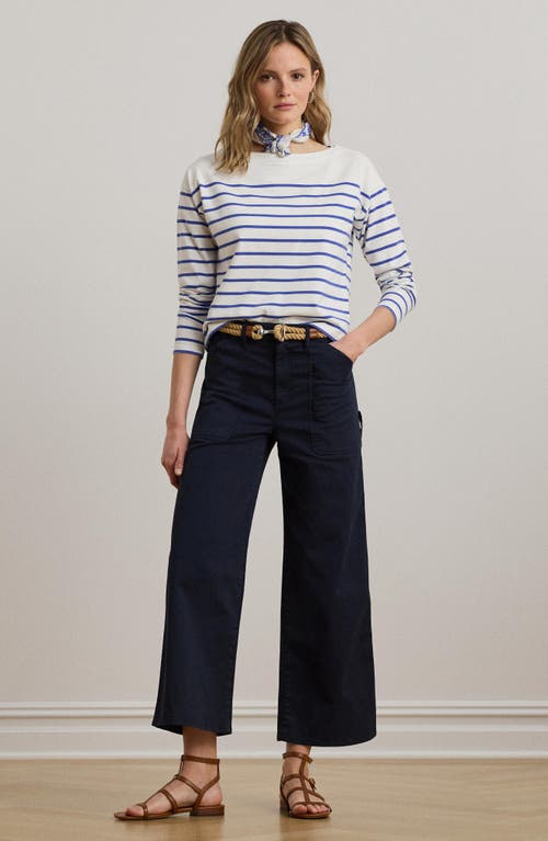 Shop Ralph Lauren Lauren Stretch Cotton Twill Crop Pants