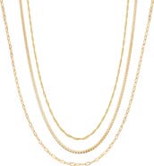 Bearfruit Jewelry 18K Gold Plated Sterling Silver Bestselling Modern Necklace Set Gift Idea