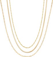Bearfruit Jewelry 18K Gold Plated Sterling Silver Bestselling Modern Necklace Set Gift Idea
