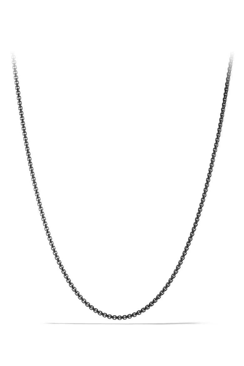 Men's Box Chain Necklace in Stainless Steel, 2.7mm, Alternate, color, ALTERNATIVE MATERIAL