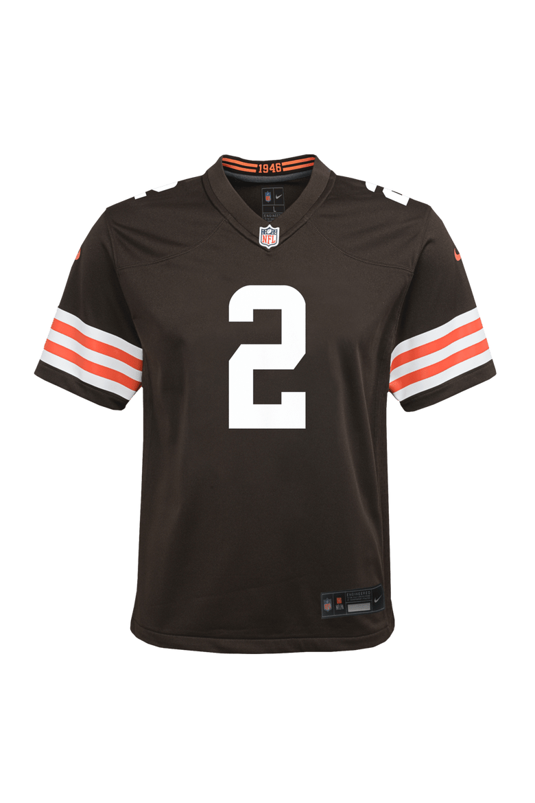 Youth Nike Shedeur Sanders Brown Cleveland Browns Game Jersey, Alternate, color, Brown