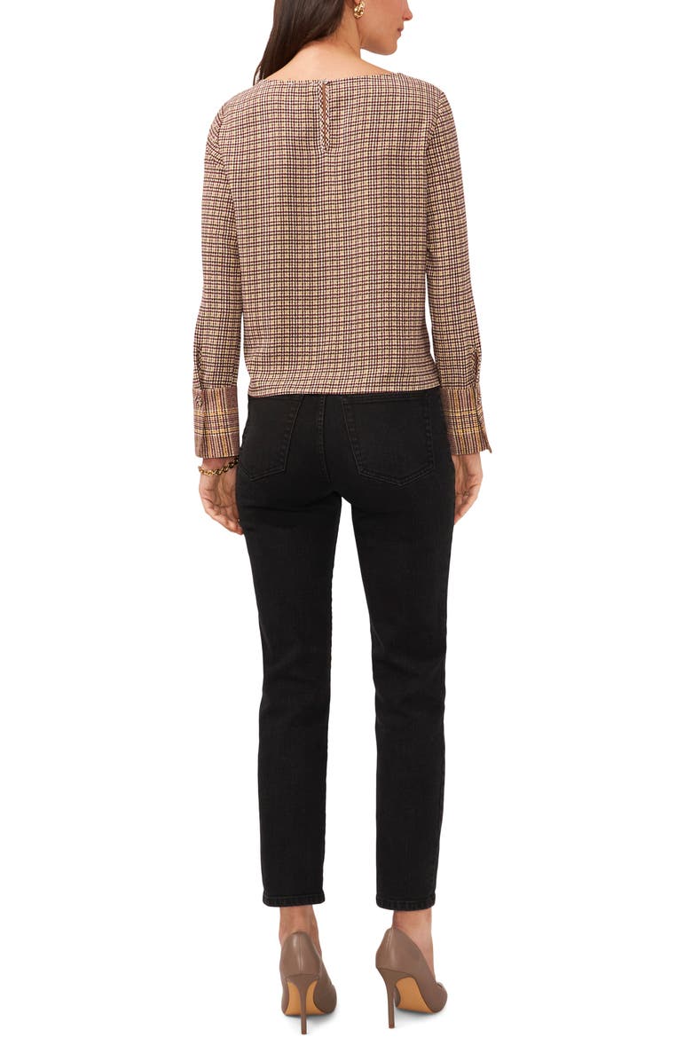 Vince Camuto Plaid Blouse, Alternate, color, 