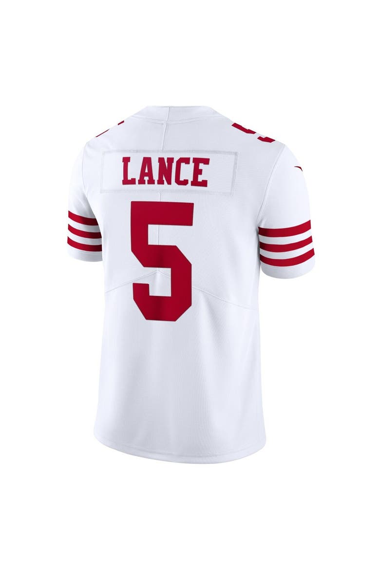 Men's Nike Trey Lance White San Francisco 49ers Vapor Limited Jersey, Alternate, color, White