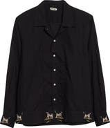 Bode Pointer Embroidered Button-Up Shirt