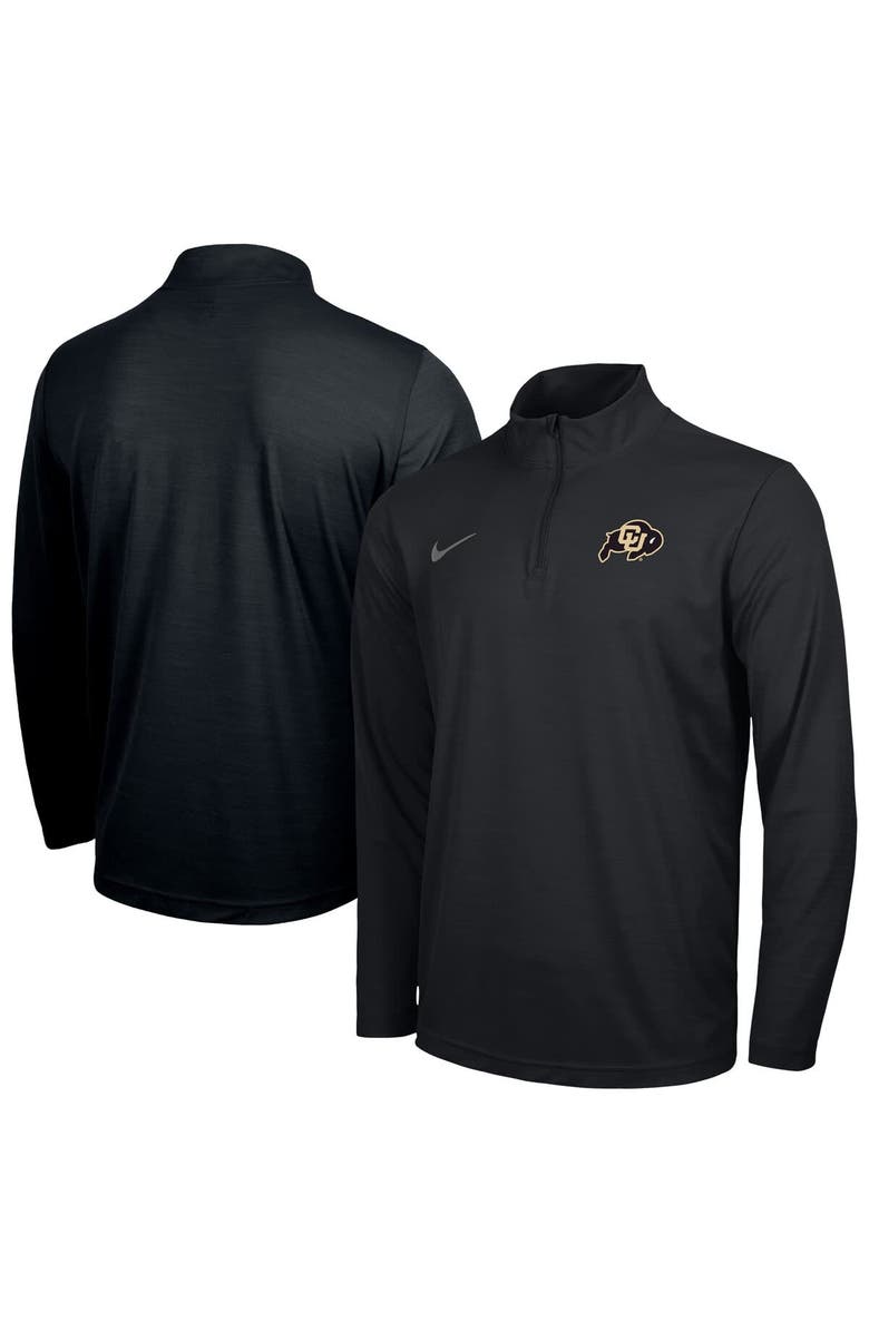 Nike Men's Nike Black Colorado Buffaloes Intensity Performance Quarter-Zip Pullover, Alternate, color, 