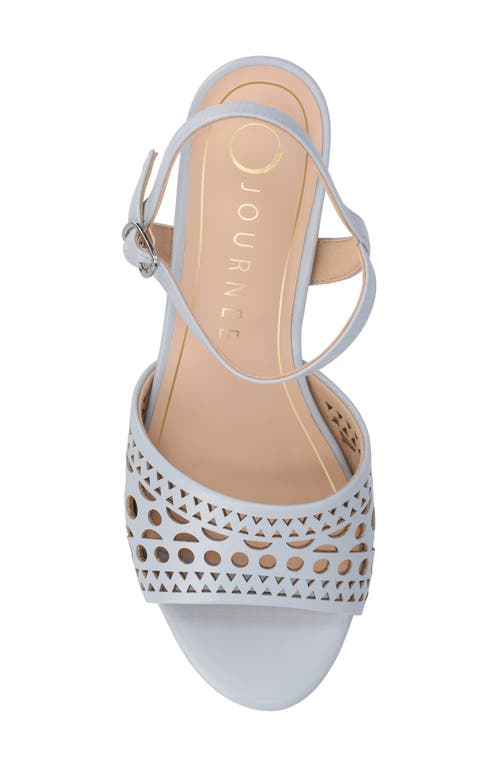 Shop Journee Collection Jessly Ankle Strap Sandal In Light Blue