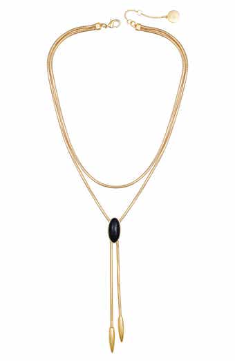 Vince Camuto Faux Stone Layered Y-Necklace