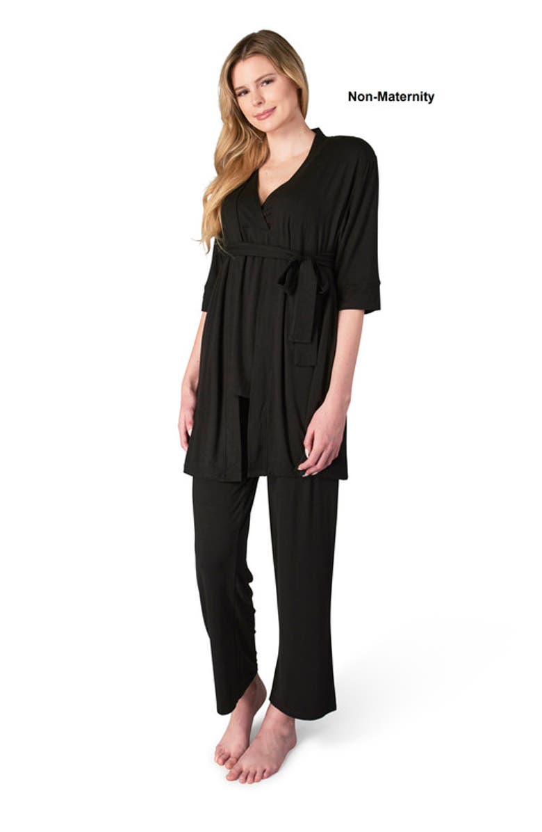 Everly Grey Analise During
After 3-Piece Maternity/Nursing Sleep Set, Alternate, color, Black