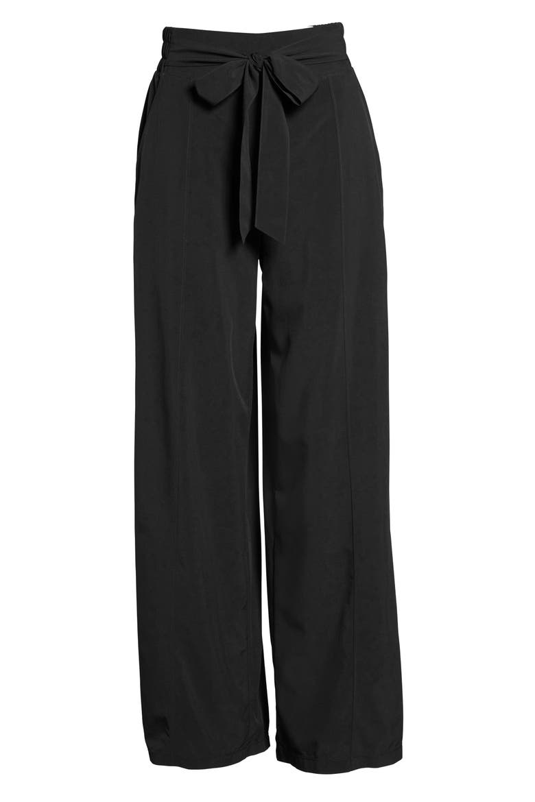 Breeze By Wide Leg Pants, Alternate, color, BLACK
