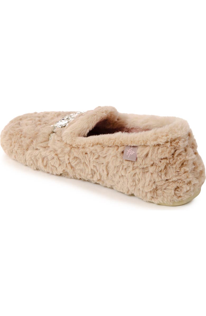 Free People Slumber Party Faux Fur Loafer Slipper, Alternate, color, Parchment