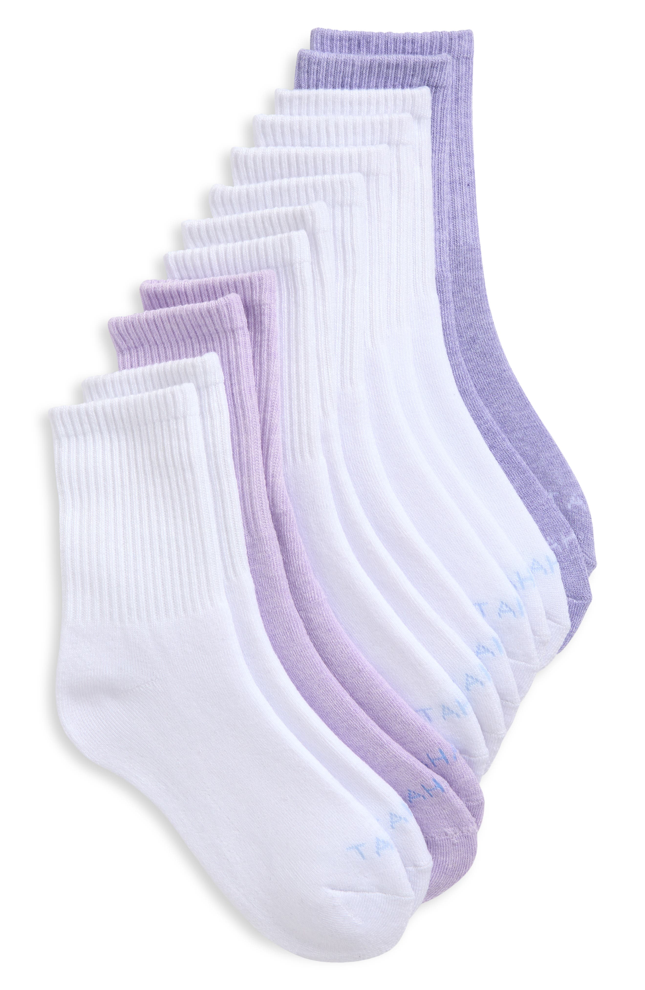 Tahari 6-Pack Ribbed Full Cushion Crew Socks