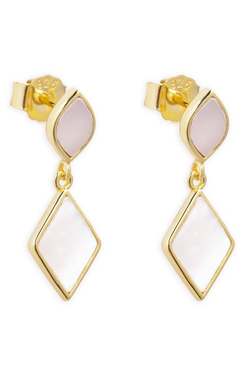 Mother-of-Pearl Drop Earrings