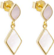 Argento Vivo Sterling Silver Mother-of-Pearl Drop Earrings