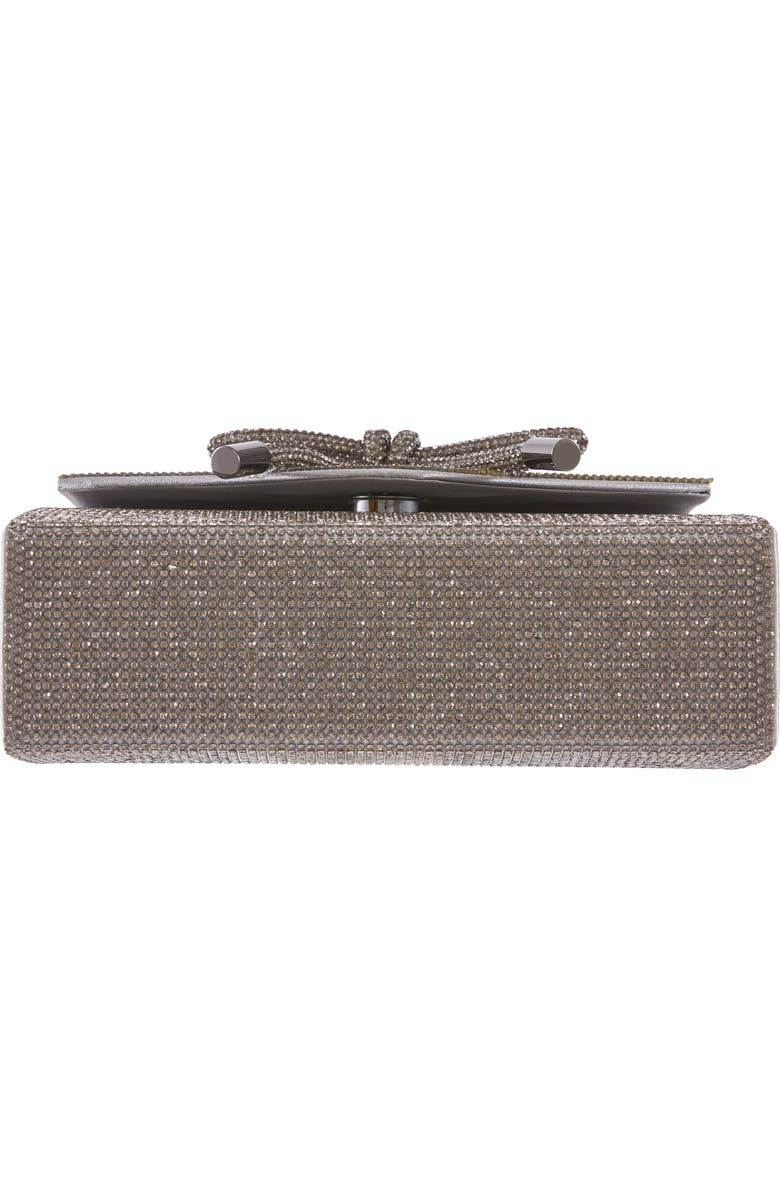 LADY COUTURE Rhinestone Top Handle Evening Bag, Alternate, color, Pewter