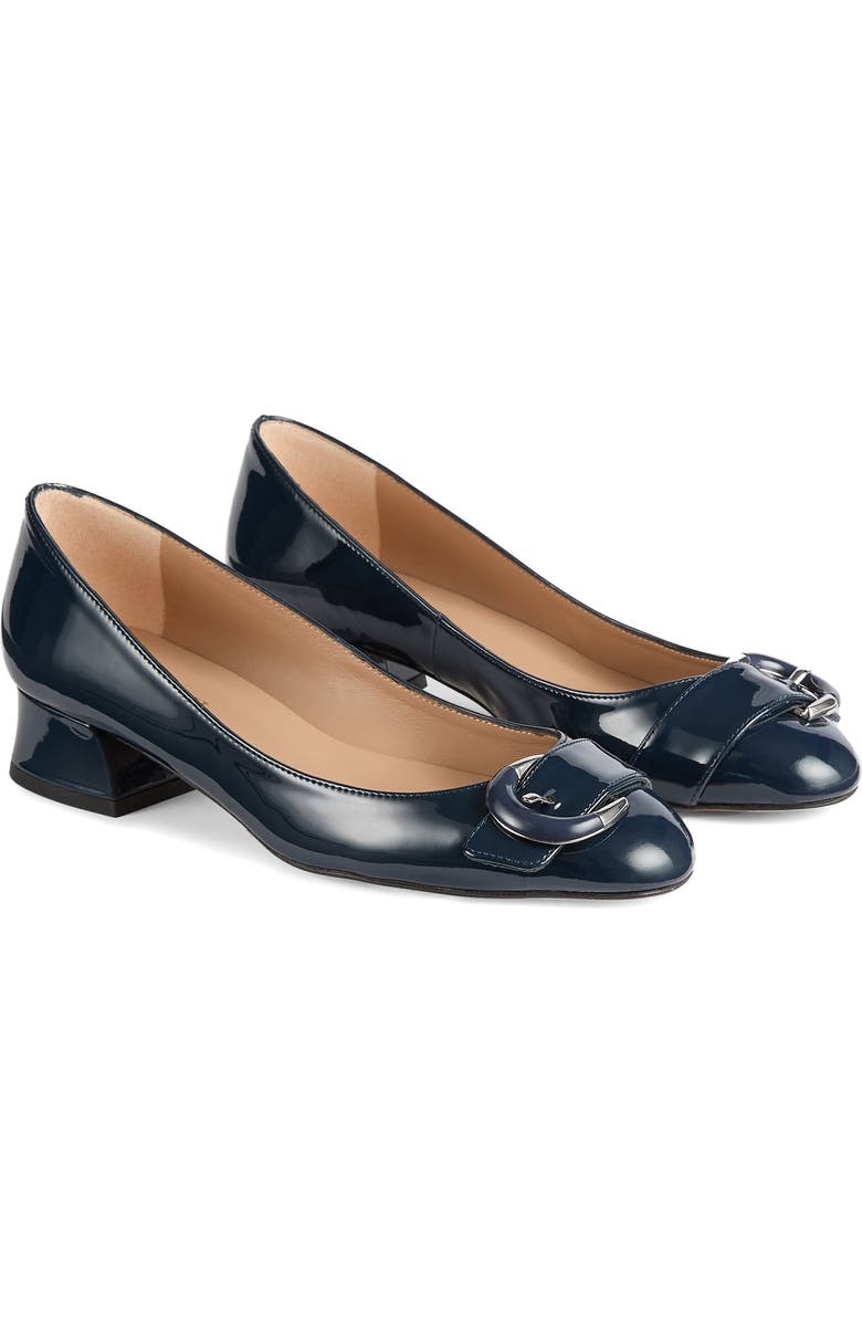 LK Bennett Cic Resin Buckle Pump, Main, color, Blue-Iris
