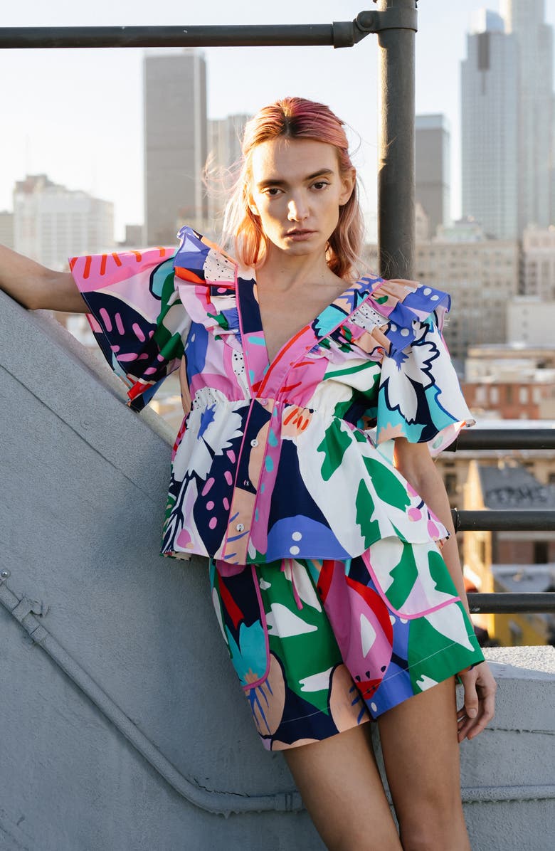 CIEBON Summerlyn Button Front Top, Alternate, color, 