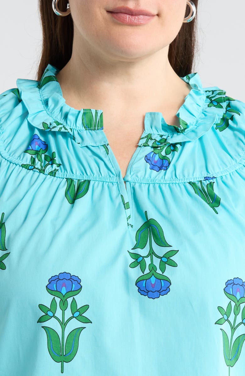 SUGARLIPS Romery Abstract Terie Top, Alternate, color, Blues-Grns-Mul