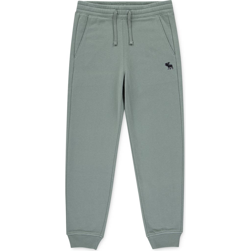 Abercrombie Kids Kids' Essential Fleece Joggers In Green