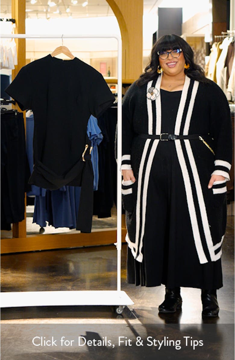 Martini Draped Belt Minidress, sales video thumbnail