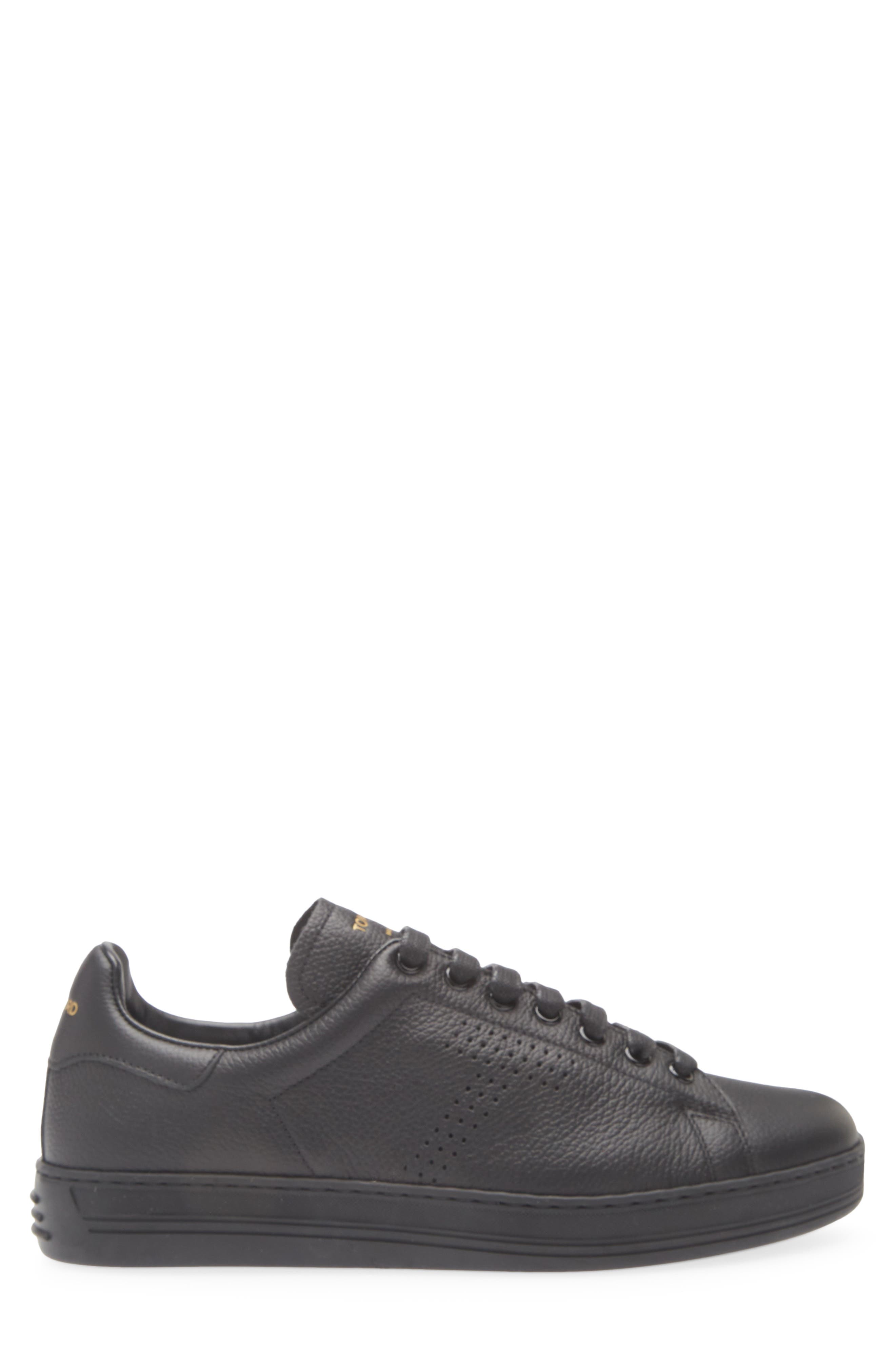 TOM FORD Warwick Sneaker, Alternate, color, Black/ Black