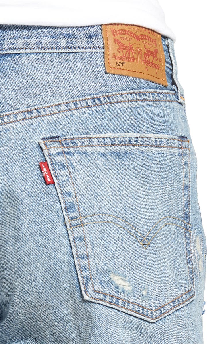 Levi's<sup>®</sup> 501 Long Denim Shorts, Alternate, color, 