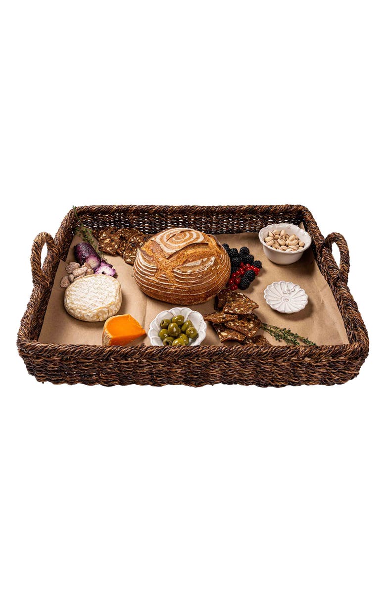 Juliska Devon Willow Serving Tray, Alternate, color, Brown