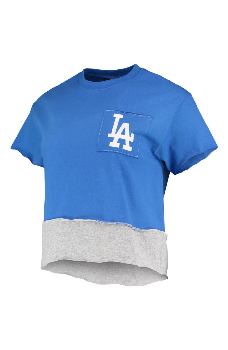 REFRIED APPAREL Women's Refried Apparel Royal Los Angeles Dodgers Cropped T-Shirt, Alternate, color, Royal