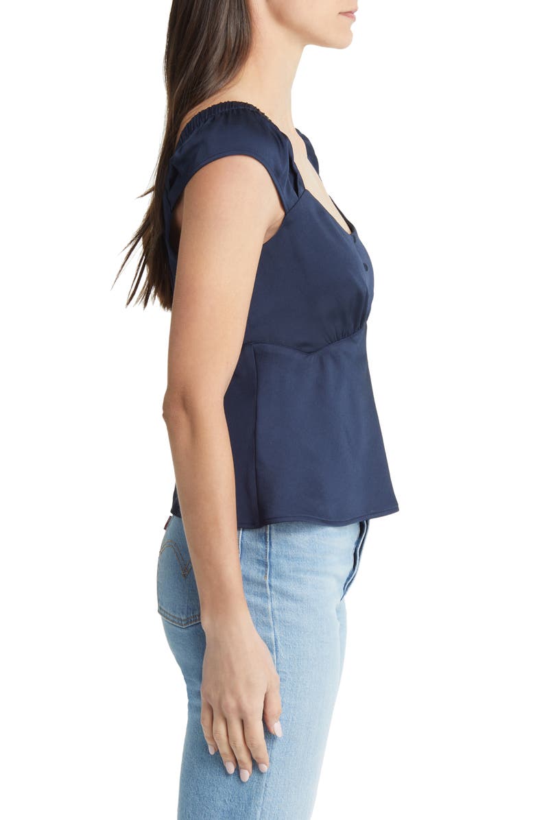 Treasure & Bond Cap Sleeve Satin Top, Alternate, color, 